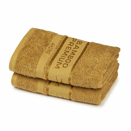 4Home Ręcznik Bamboo Premium jasnobrązowy, 30 x 50 cm, komplet 2 szt.