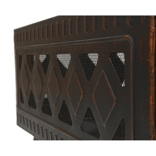 Șemineu cu capac pătrat Cattara 13009, 63,5 x 63,5x 62 cm