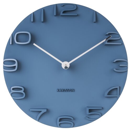 Karlsson 5311BL Designové nástenné hodiny, 42 cm
