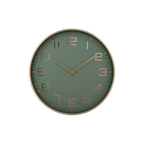 Karlsson 5973GR designové nástěnné hodinysvětle zelená, pr. 40 cm