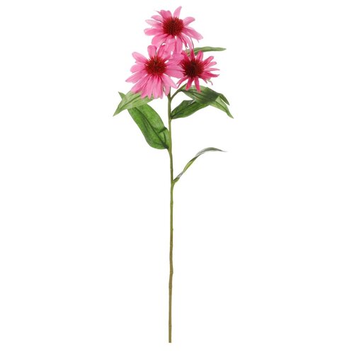 Floare artificială Echinacea, 3 flori, 21 x 12 x62 cm