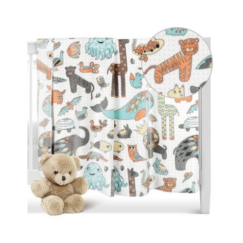 Bellatex Dětská přikrývka Ella Zvířátka, 100 x 150 cm
