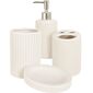 Set baie Stripes, 4 buc, alb