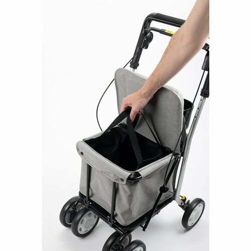 Carlett Senior Comfort nakupovalna torba nakolesih 29 l, rubin