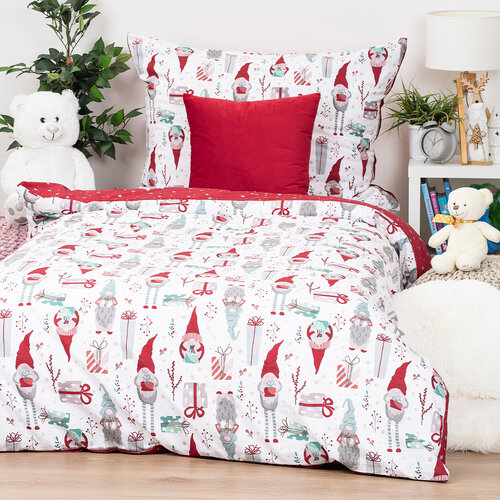 Lenjerie de pat din bumbac 4Home Christmas Elf,140 x 200 cm, 70 x 90 cm