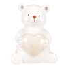 Weihnachtsdekoration: Teddybär mit Herz, 10 cm