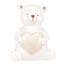 Weihnachtsdekoration: Teddybär mit Herz, 10 cm