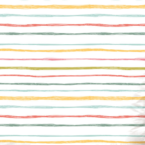 Lenjerie bumbac Multicolor Stripes, 140 x 200 cm, 70 x 90 cm
