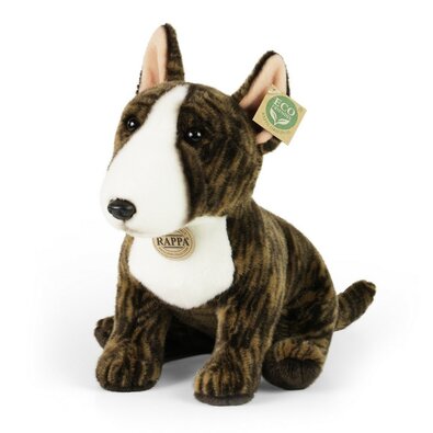 Jucărie pluș Bull Terrier englezesc Rappa, 30 cm ECO-FRIENDLY