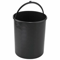 Coș de plastic cu mâner Elletipi 10 L,  negru