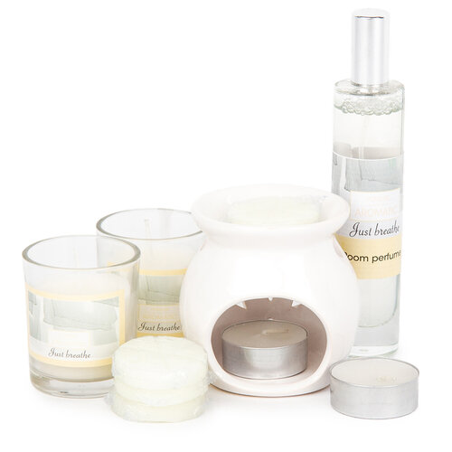 Sada svíček a aromalampy Aromatico Just breathe, 10 ks