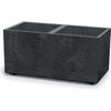 SIERRA CASE BETON EFFECT 77 cm virágtartó, 77 cm fekete