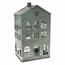 Metall-Kerzenhalter „Rustik House“, 18 x 31 x 15 cm