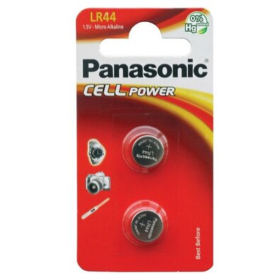 Set baterii Panasonic LR44EL/2B, 2 buc