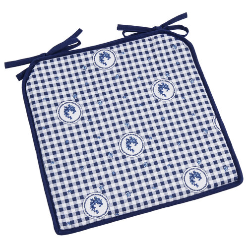 Country székpárna kocka kék, 40 x 40 cm