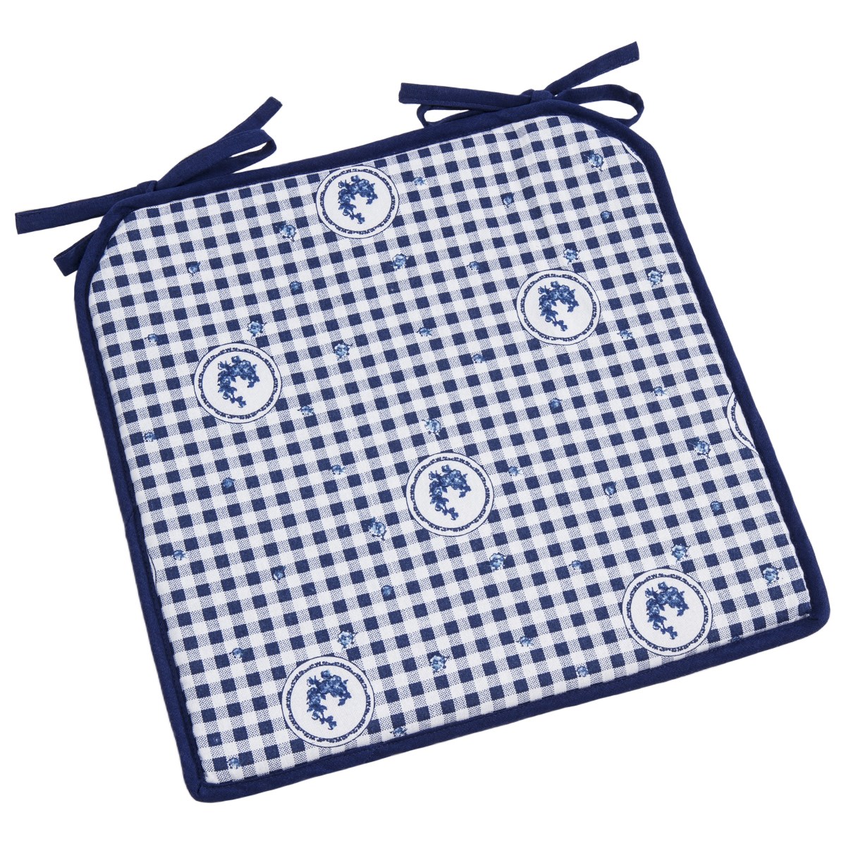 Trade Concept Sedák Country kocka modrá, 40 x 40 cm