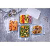 Pyrex Set of 4 glass containers, 1,5L