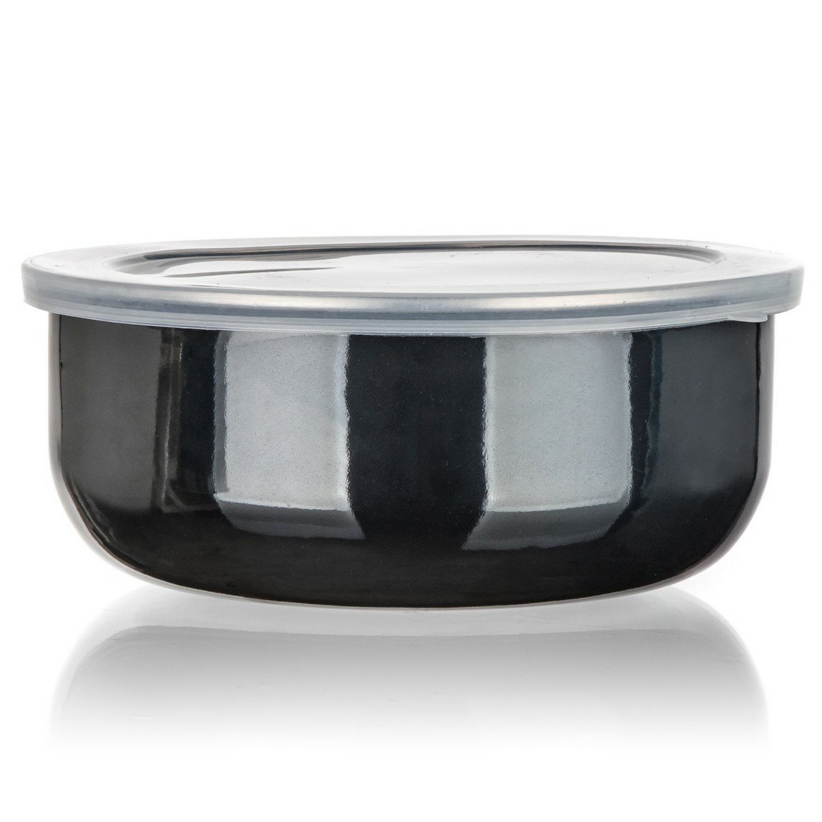 Banquet Sada smaltovaných misek METALLIC Black, 8 ks - thumb (4)