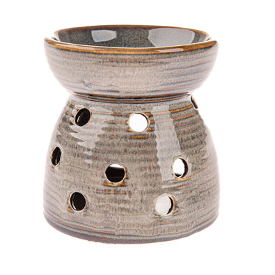 Keramická aromalampa Diya, šedá