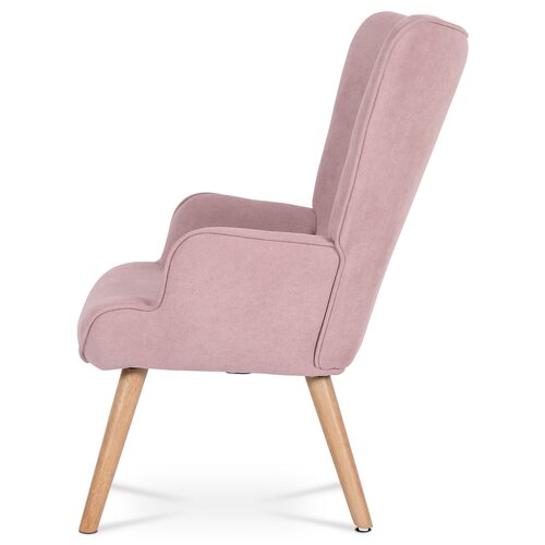 Fotoliu cu taburet PINK2, roz
