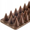 Set de 4 bucăți de țepușe pentru păsări, plastic maro, 50 x 4,5 cm