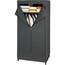 Wenko Faltbarer Kleiderschrank aus PEVA-Folie mit Regal, Deep Black, 160 x 50 x 75 cm