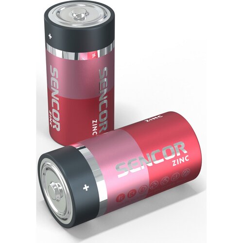 Sencor SBA R14 zinkouhlíková batéria C, 2 ks