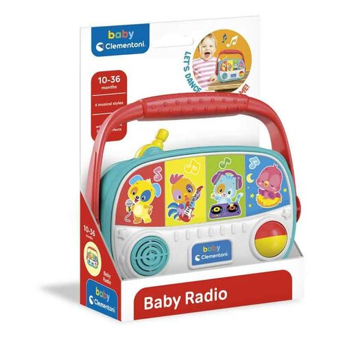 Clementoni Primul meu radio cu efecte sonore, 15 x20 x 6 cm