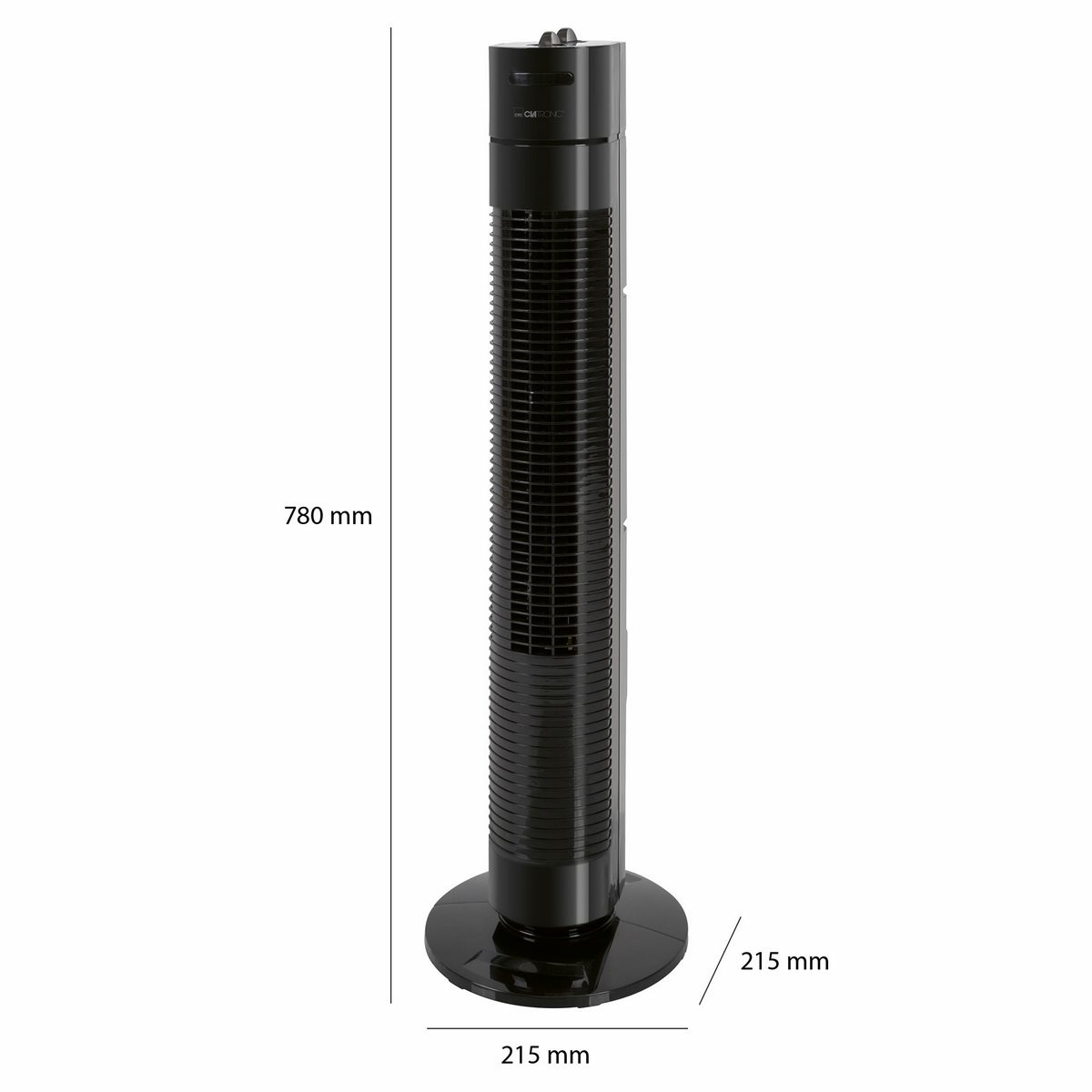 Clatronic TVL 3770 oszlopos ventilátor, feketeszínű termék 2. képe