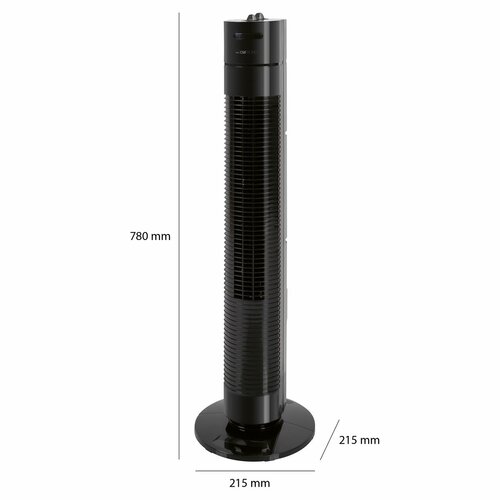 Clatronic TVL 3770 oszlopos ventilátor, feketeszínű