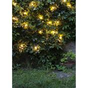 Svetelná reťaz Šiška, 20 LED žiaroviek Filament, číry kábel, základná