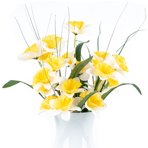 Umetna cvetlica Narcis rumena, 40 cm
