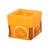 Dekorativní svíčka Pomeranč a skořice, hranol