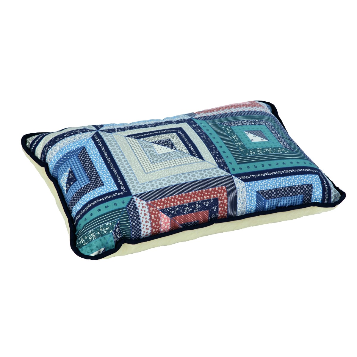 Modom Vlněný polštář Merino patchwork, 40 x 60 cm,