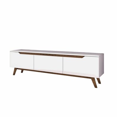 Măsuță TV Dita White and Walnut