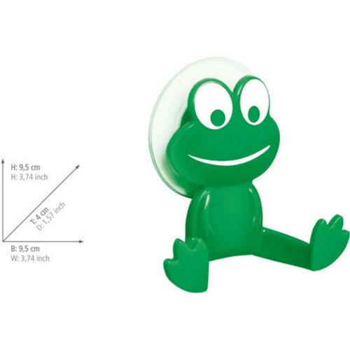 Wenko Настінний гачок Frog, 9,5 x 9,5 см