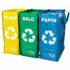 Sixtol Vrecia na triedený odpad SORT EASY 3 SLIM ,18 x 30 x 40 cm, 3 x 22 l, 3 ks