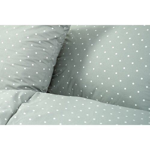 Stanex Krep lepedő szett Szürke pöttyös, 140 x 200 cm, 70 x 90 cm