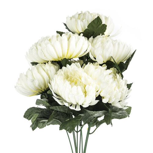 Sztuczna wiązanka Chryzantema, biały