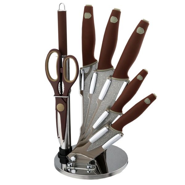 Berlinger Haus 8-dielna sada nožov v stojane Granit Diamont Line