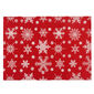 Świąteczne podkładki „Płatki śniegu” czerwony, 32 x 45 cm, zestaw 2 szt.