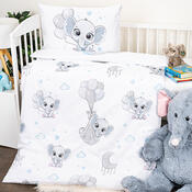 4Home Baumwollbettwäsche für Kinder Elephant, 100 x 135 cm, 40 x 60 cm