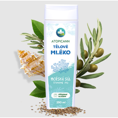 Loțiune de corp cu sare de mare Annabis Atopicann,250 ml