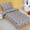 Bellatex Lenjerie de pat din bumbac pentru copiiJunior Formula gri, 140 x 200 cm, 70 x 90 cm