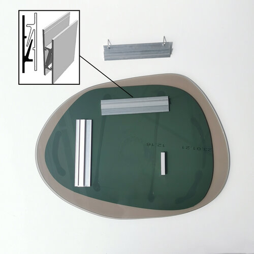 Spiegel Aqua Bronze 55 x 75 cm