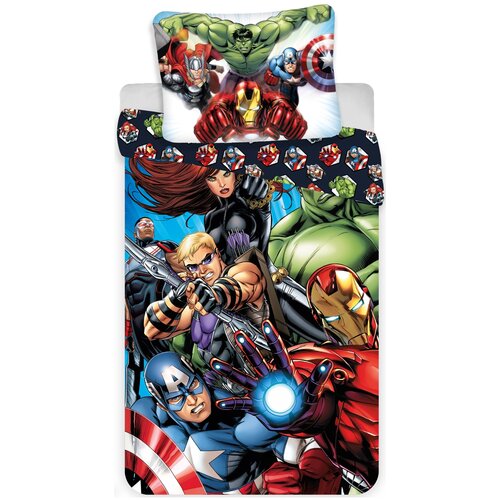 Dětské bavlněné povlečení Avengers 03, 140 x 200 cm, 70 x 90 cm