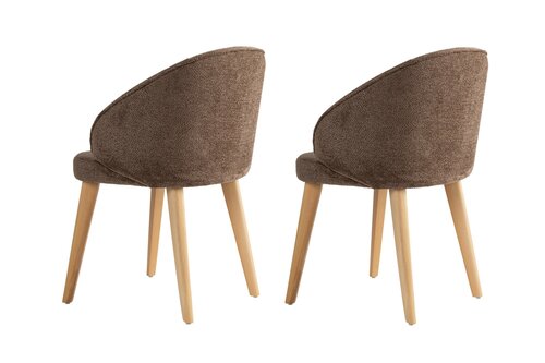 Set de scaune de sufragerie Bentley Brown and Light Oak, 2 buc.