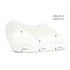Bellatex Anatomischer Kopfkissenbezug Jersey weiß, 45 x 30 cm