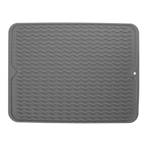 Orion Odkapávač na nádobí 40 x 30,5 x 0,5 cm guma,šedá