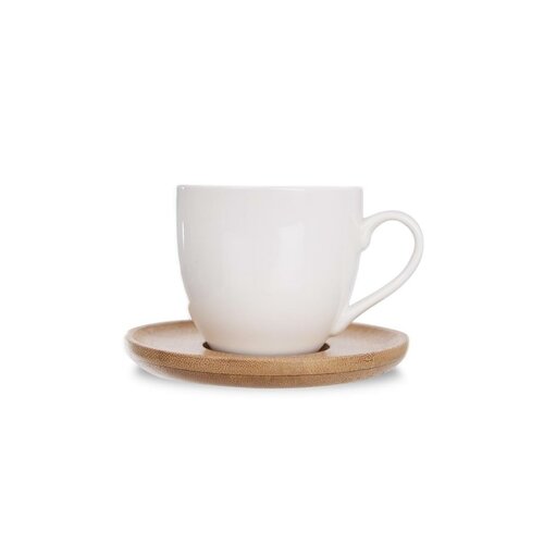 Orion Darilni set porcelanskih skodelic spodstavki Bambu, 6 kos